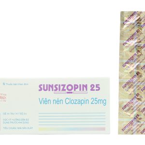 Sunsizopin 25 trị chứng tâm thần phân liệt (5 vỉ x 10 viên)