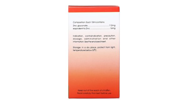 Siro Snapcef 16 mg/10ml trị tiêu chảy, bổ sung kẽm hộp 20 ống x 10ml