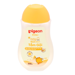 Tắm gội toàn thân Pigeon Hoa Hướng Dương cấp ẩm cho da bé chai 200ml