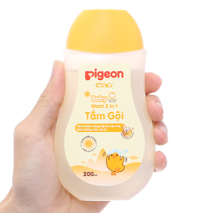 Tắm gội toàn thân Pigeon Hoa Hướng Dương cấp ẩm cho da bé chai 200ml