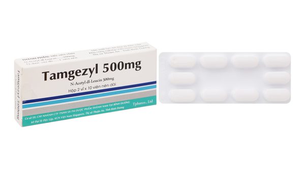 Tamgezyl 500mg trị triệu chứng các cơn chóng mặt (2 vỉ x 10 viên)