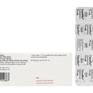 Tamiflu 75mg phòng và trị cúm do virus (1 vỉ x 10 viên)
