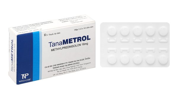 TanaMetrol 16mg thuốc kháng viêm (3 vỉ x 10 viên)