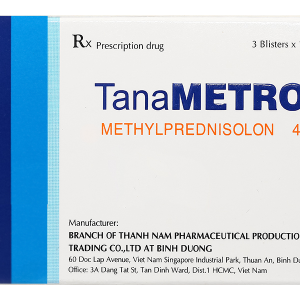 TanaMetrol 4mg hỗ trợ liệu pháp cần chống viêm và giảm miễn dịch (3 vỉ x 10 viên)