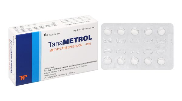 TanaMetrol 4mg hỗ trợ liệu pháp cần chống viêm và giảm miễn dịch (3 vỉ x 10 viên)