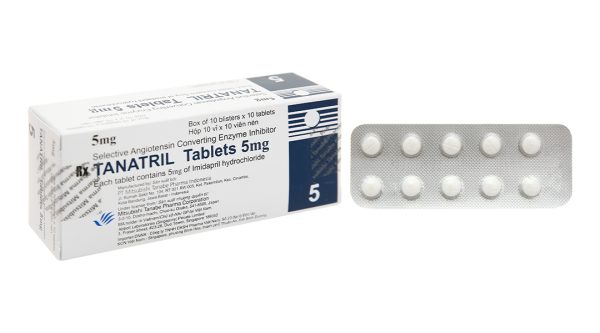 Tanatril Tablets 5mg trị tăng huyết áp (10 vỉ x 10 viên)