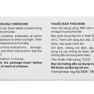 Tanatril Tablets 5mg trị tăng huyết áp (10 vỉ x 10 viên)