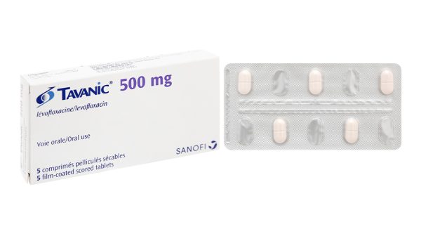 Tavanic 500mg trị nhiễm khuẩn (1 vỉ x 5 viên)