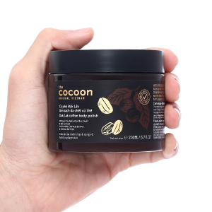 Tẩy tế bào chết Cocoon hạt cà phê làm sạch da chết cơ thể hũ 200ml