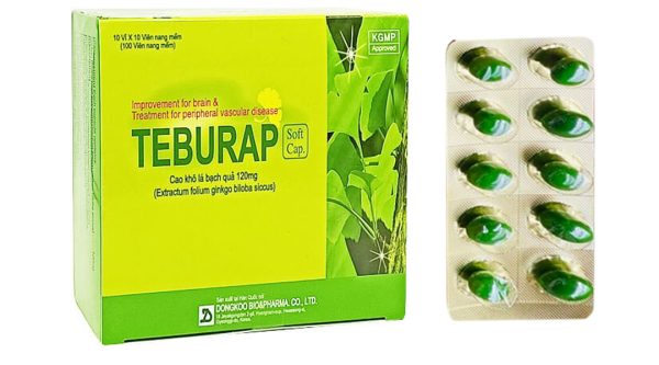 Teburap 120mg trị rối loạn tuần hoàn não và ngoại biên (10 vỉ x 10 viên)