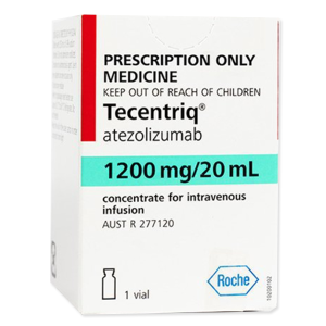 Dung dịch tiêm Tecentriq 1200mg/20ml điều trị ung thư phổi lọ 20ml