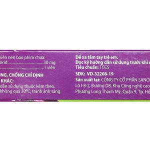 Telfast Kids 30mg trị viêm mũi dị ứng, mày đay cho bé (1 vỉ x 10 viên)