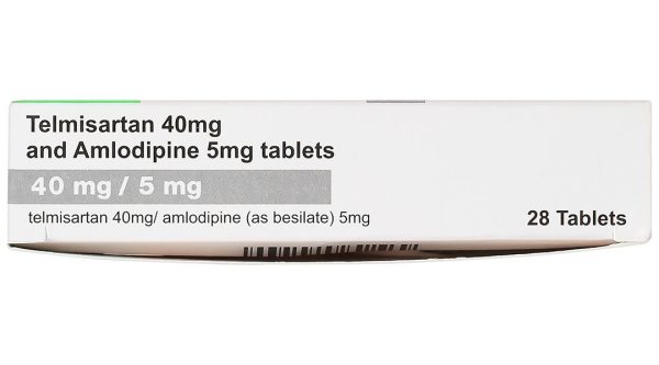 Telmisartan 40mg and Amlodipine 5mg tablets điều trị tăng huyết áp (2 vỉ x 14 viên)