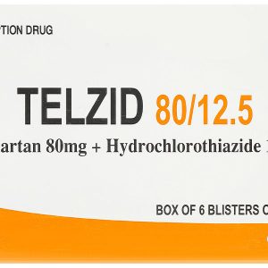 Telzid 80/12.5 trị tăng huyết áp vô căn (6 vỉ x 10 viên)