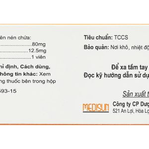 Telzid 80/12.5 trị tăng huyết áp vô căn (6 vỉ x 10 viên)