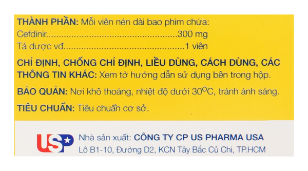 Tenco 300mg trị nhiễm khuẩn từ nhẹ đến vừa (3 vỉ x 10 viên)