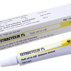 Thuốc mỡ tra mắt Tetracyclin Medipharco 1% trị nhiễm khuẩn mắt tuýp 5g