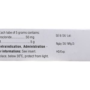 Thuốc mỡ tra mắt Tetracyclin Medipharco 1% trị nhiễm khuẩn mắt tuýp 5g