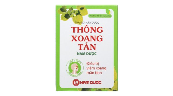 Thông Xoang Tán Nam Dược ngăn ngừa, trị viêm mũi, viêm xoang mạn tính lọ 50 viên