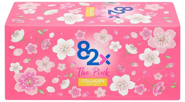 82X The Pink Collagen giúp chống lão hóa, làm đẹp da hộp 10 chai x 100ml