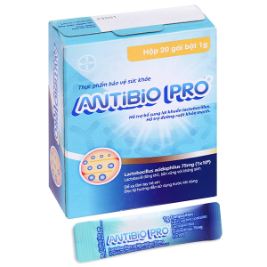 Men vi sinh Antibio Pro bổ sung lợi khuẩn hộp 20 gói x 1g