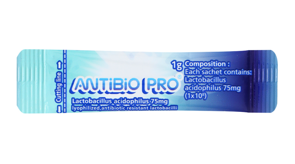 Men vi sinh Antibio Pro bổ sung lợi khuẩn hộp 20 gói x 1g