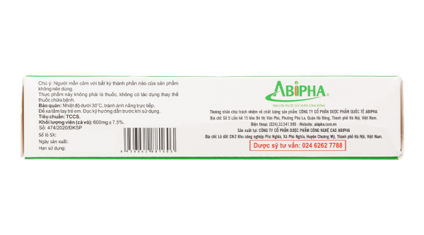 Antri Abipha hỗ trợ cải thiện các triệu chứng bệnh trĩ hộp 30 viên