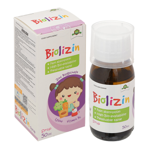 Siro Biolizin giúp tăng cường sức đề kháng cho cơ thể lọ 50ml