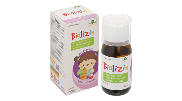 Siro Biolizin giúp tăng cường sức đề kháng cho cơ thể lọ 50ml