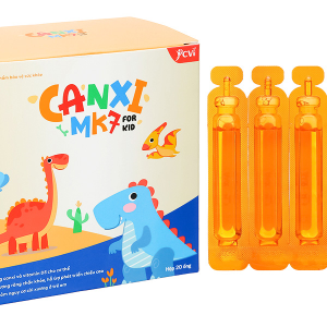 Siro Canxi MK7 giúp xương răng chắc khỏe, phát triển chiều cao cho bé hộp 20 ống x 10ml