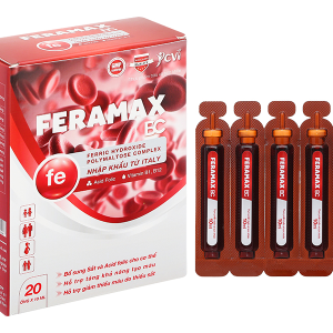 Dung dịch uống Feramax BC bổ sung sắt và acid folic cho cơ thể hộp 20 ống x 10ml
