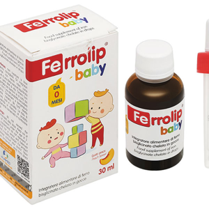Dung dịch Ferrolip Baby giúp giảm nguy cơ thiếu máu do thiếu sắt cho bé lọ 30ml