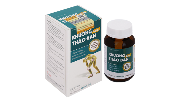 Khương Thảo Đan Gold giúp giảm triệu chứng thoái hóa khớp chai 120 viên