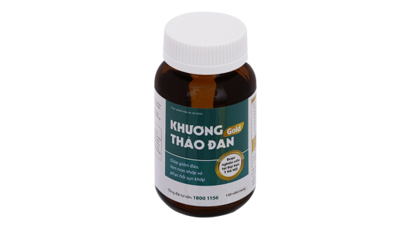 Khương Thảo Đan Gold giúp giảm triệu chứng thoái hóa khớp chai 120 viên