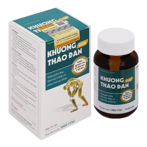 Khương Thảo Đan Gold giúp giảm triệu chứng thoái hóa khớp hộp 30 viên
