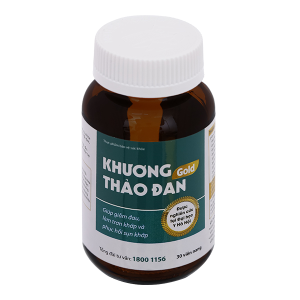 Khương Thảo Đan Gold giúp giảm triệu chứng thoái hóa khớp hộp 30 viên