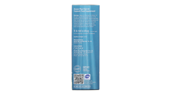 Dầu cá Ocean Plus hỗ trợ tăng cường sức khỏe não bộ, mắt, tim mạch hộp 30 viên