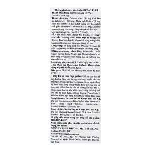 Dầu cá Ocean Plus hỗ trợ tăng cường sức khỏe não bộ, mắt, tim mạch hộp 30 viên