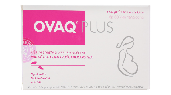 OvaQ Plus bổ sung dưỡng chất cần thiết cho phụ nữ trước khi mang thai hộp 60 viên