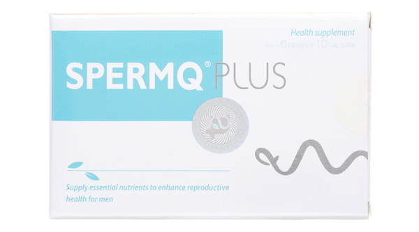 SpermQ Plus bổ sung dưỡng chất, tăng cường sức khỏe sinh sản nam giới hộp 60 viên