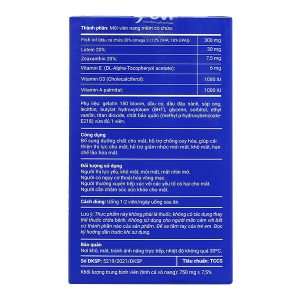 Dầu cá Sáng mắt Kawa giúp cải thiện thị lực hộp 30 viên