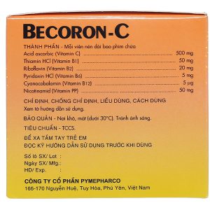 Becoron-C tăng cường, củng cố hệ thống miễn dịch (10 vỉ x 10 viên)
