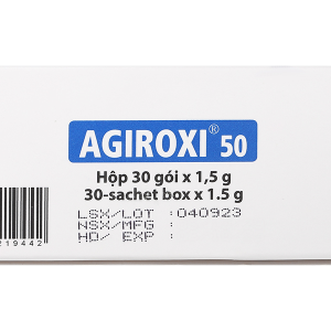 Thuốc bột Agiroxi 50 trị nhiễm khuẩn hô hấp, bệnh bạch hầu (30 gói x 1.5g)