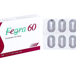 Fegra 60 trị viêm mũi dị ứng, mày đay (1 vỉ x 10 viên)