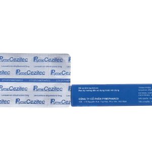 PymeCezitec 5mg trị viêm mũi dị ứng, mề đay (1 vỉ x 10 viên)