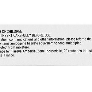 Amlor 5mg trị tăng huyết áp, bệnh mạch vành, đau thắt ngực (3 vỉ x 10 viên)