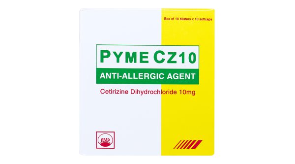 Pyme CZ10 trị viêm mũi dị ứng, mày đay (10 vỉ x 10 viên)