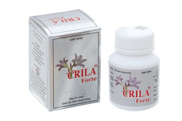 Crila Forte trị phì đại tuyến tiền liệt, u xơ tử cung chai 20 viên