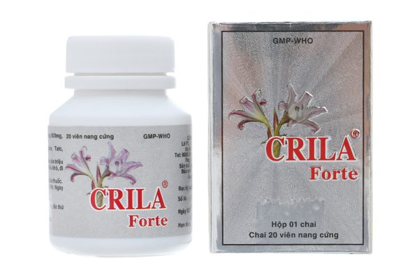 Crila Forte trị phì đại tuyến tiền liệt, u xơ tử cung chai 20 viên