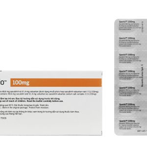 Uperio 100mg trị suy tim (2 vỉ x 14 viên)